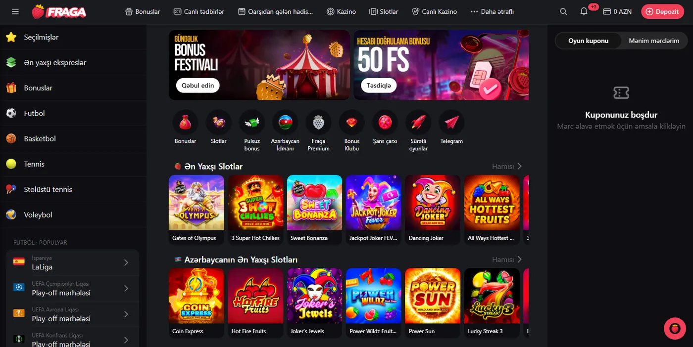 Niyə Fraga Kazino Azərbaycanın ən yaxşı seçimidir?
